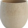 HS bloempot Lugo beige D 24 H 22 cm