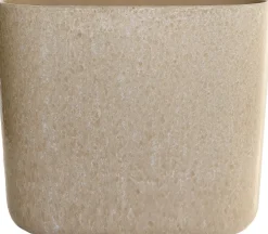 HS bloempot Lugo beige 28 x 13 x 23 cm