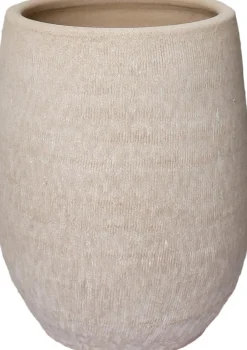 HS bloempot Miami crème D 26 H 40 cm