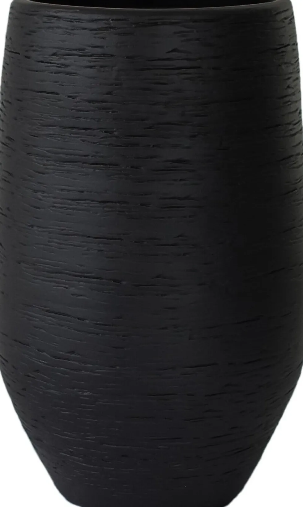HS bloempot Osaka zwart D 25 H 50 cm