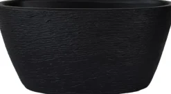HS bloempot Osaka zwart 29 x 15 x 14 cm