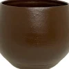 HS bloempot Petra donkerbruin D 23 H 20 cm