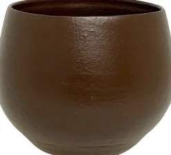 HS bloempot Petra donkerbruin D 23 H 20 cm