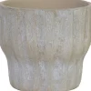 HS bloempot Vigo taupe D 16 H 18 cm