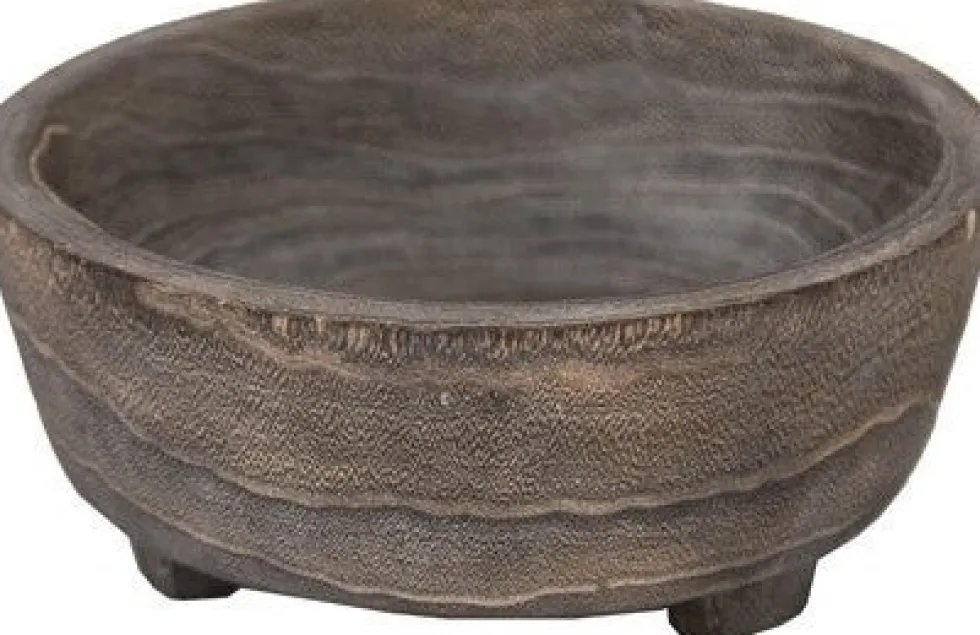 Intatuin decoratiebord Vinz naturel D 27 H 12 cm