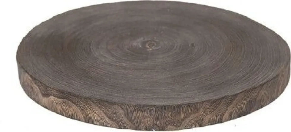 Intatuin decoratiebord Vinz naturel D 36 H 4 cm