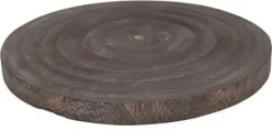 Intatuin decoratiebord Vinz naturel D 40 H 4 cm