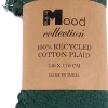 In The Mood Collection plaid Crixus groen 130 x 170 x 10 cm