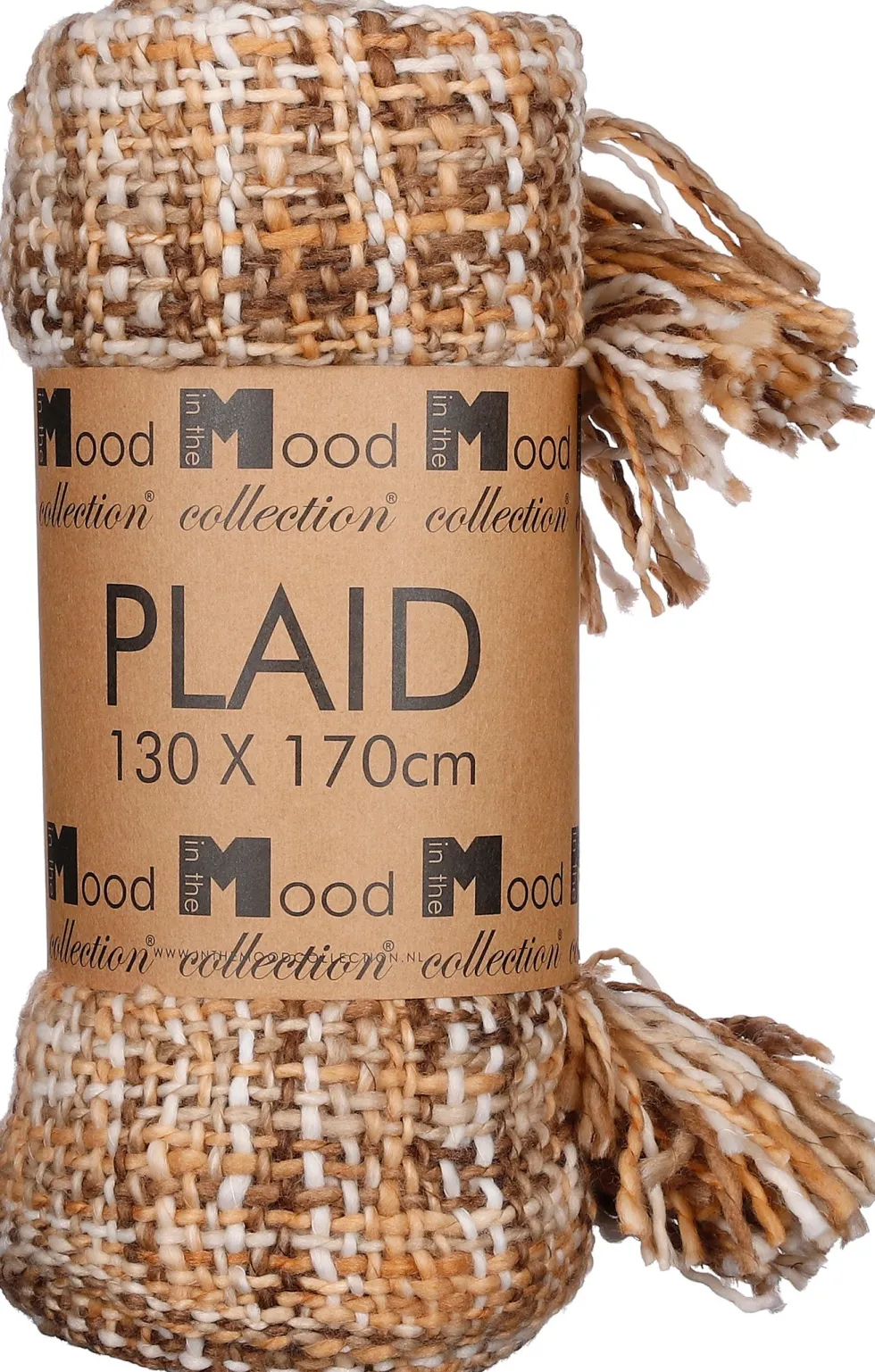 In the Mood Collection plaid Ruth bruin 170 x 130 cm