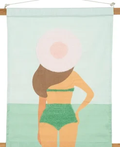 In the Mood Collection wanddoek groen 70 x 60 x 0,3 cm