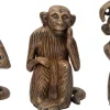Intratuin beeld aap Jip goud 13 x 9 x 17 cm