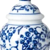 Intratuin beeld Berri vaas wit / blauw D 4,7 H 8 cm