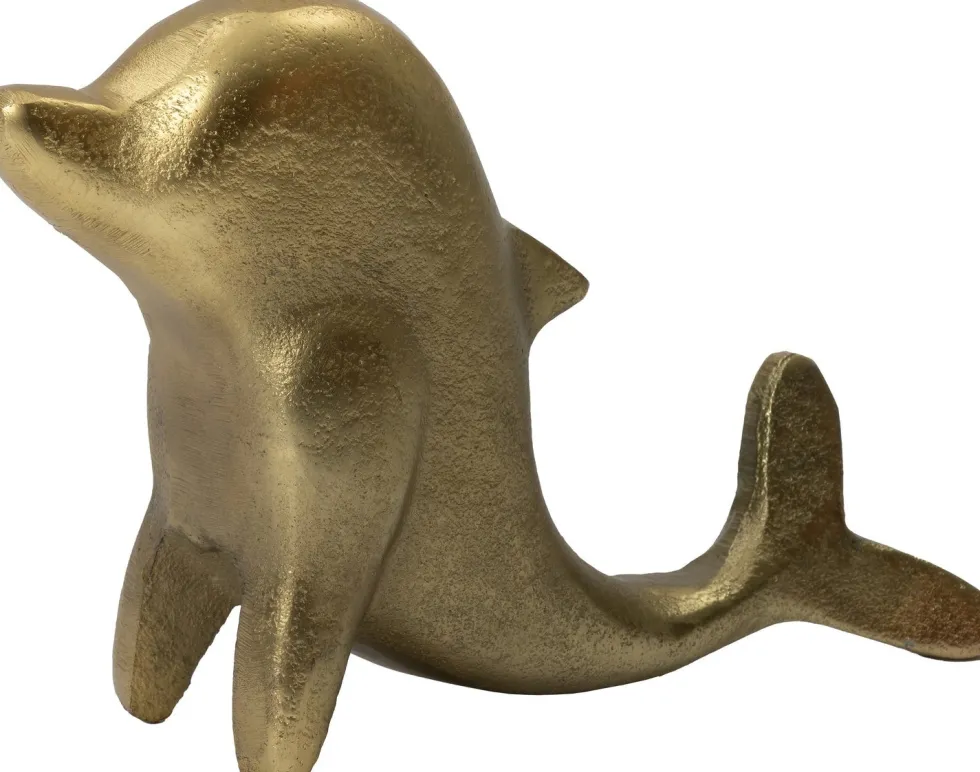 Intratuin beeld dolfijn goud 20 x 6 x 11 cm