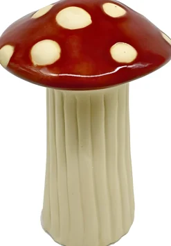 Intratuin beeld Olatra rood / crème D 5,8 H 9 cm