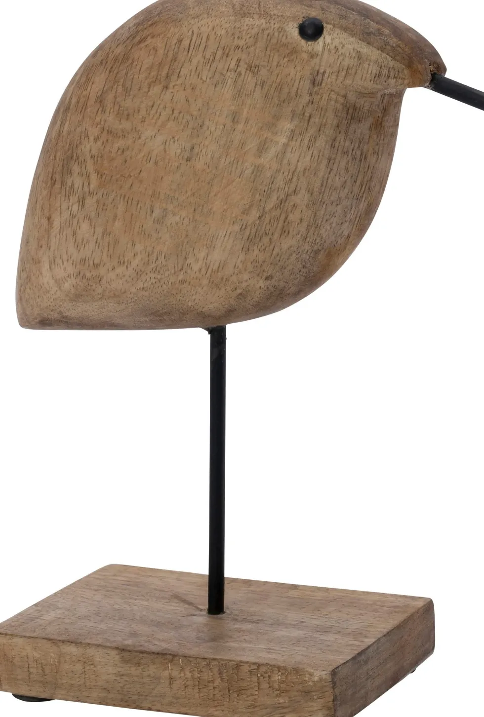 Intratuin beeld op voet Vogel naturel 18 x 6,5 x 21 cm