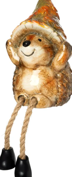 Intratuin beeld Paddenstoelhoed egel 7,1 x 6,8 x 10,4 cm