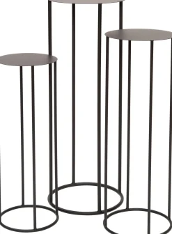 Intratuin bijzettafel Ava zwart D 22 H 60 cm