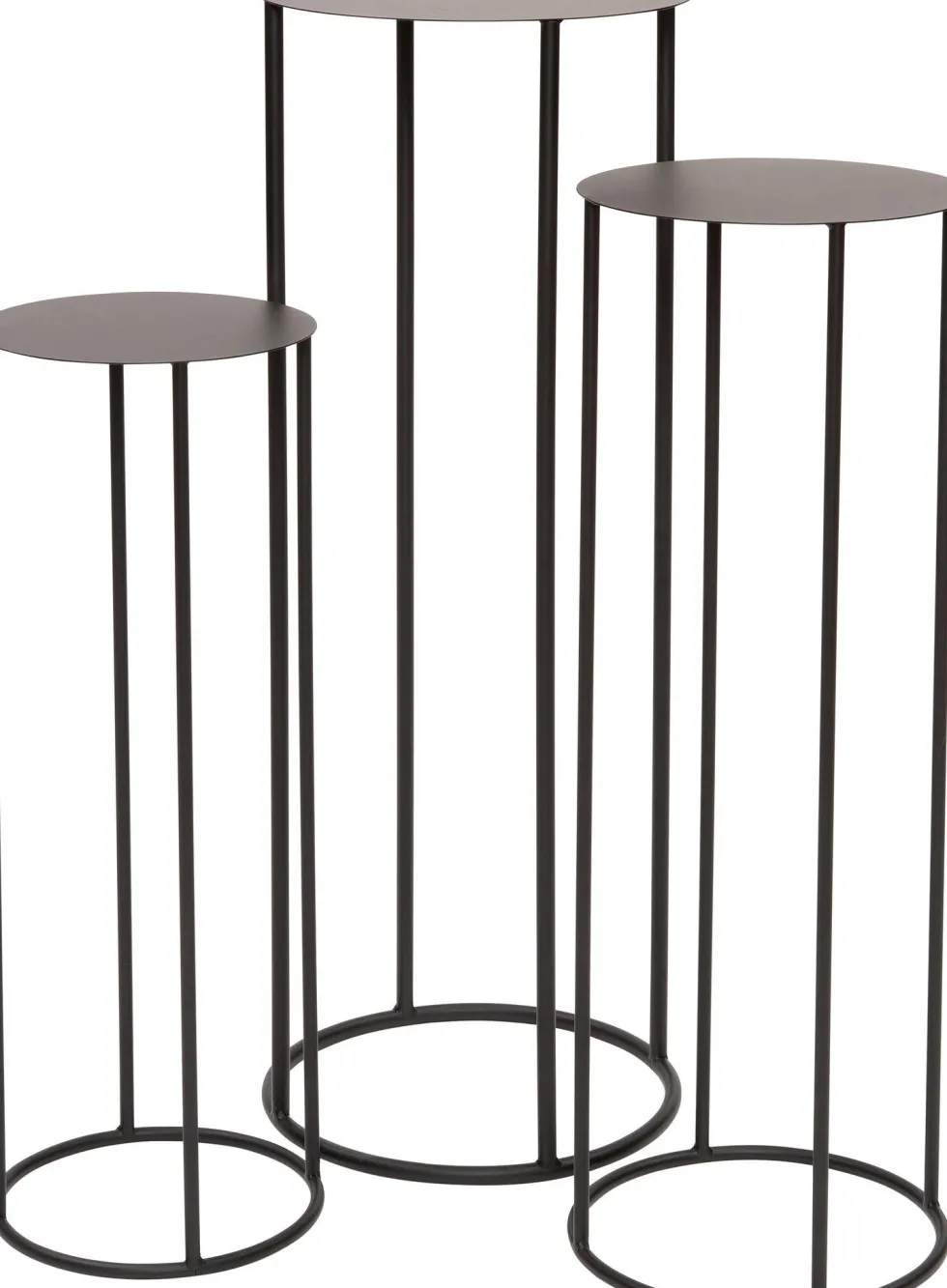Intratuin bijzettafel Ava zwart D 22 H 60 cm