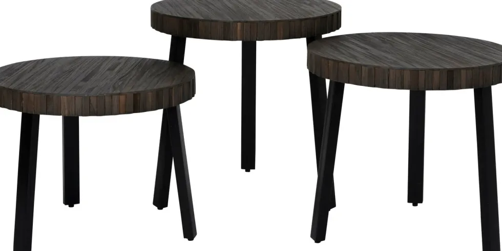 Intratuin bijzettafel Berlin naturel D 50 H 52 cm