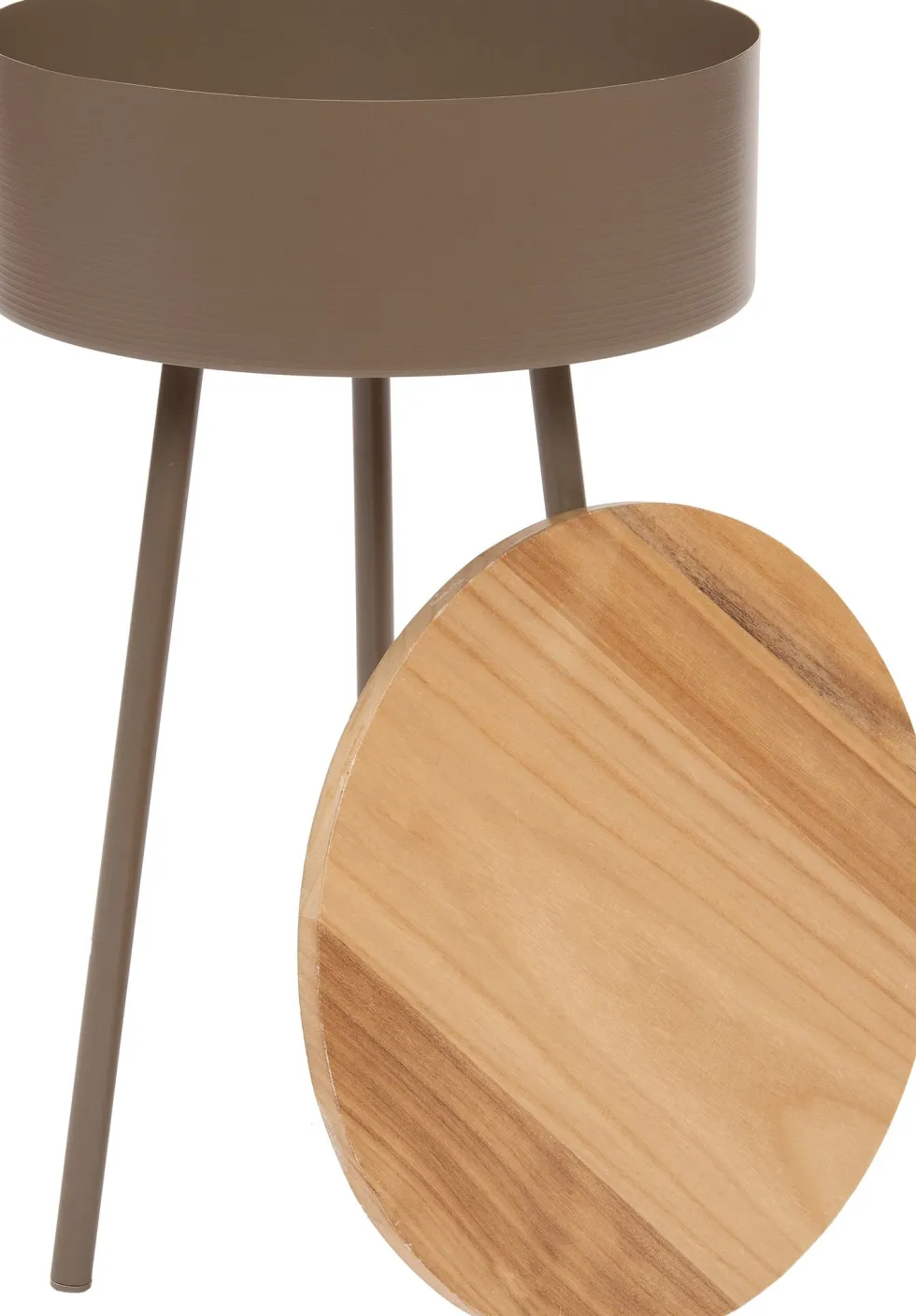 Intratuin bijzettafel Coco grijs D 32 H 50 cm
