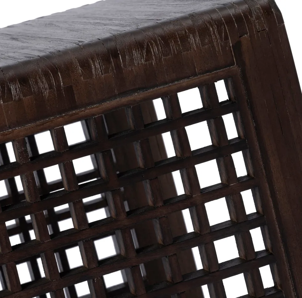 Intratuin bijzettafel Dane bruin 30 x 30 x 52 cm