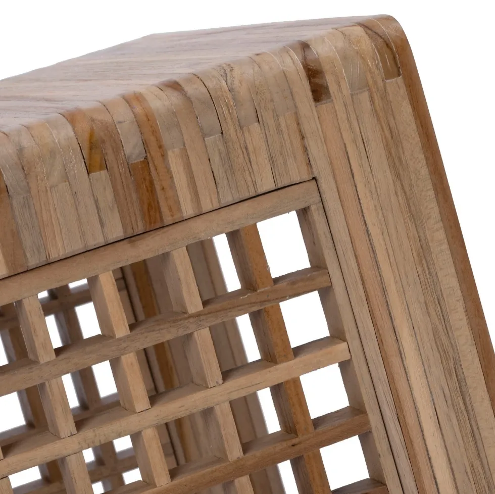 Intratuin bijzettafel Dane naturel 30 x 30 x 52 cm