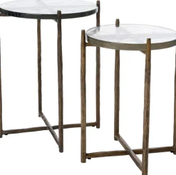 Intratuin bijzettafel Ebe brons 34 x 34 x 45 cm