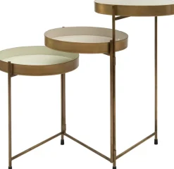 Intratuin bijzettafel goud 90 x 90 x 60 cm