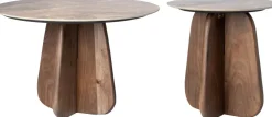 Intratuin bijzettafel Jordi bruin / naturel D 60 H 40 cm