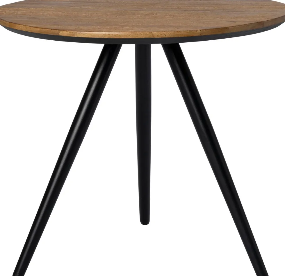 Intratuin bijzettafel Keiss naturel / zwart D 45 H 40 cm