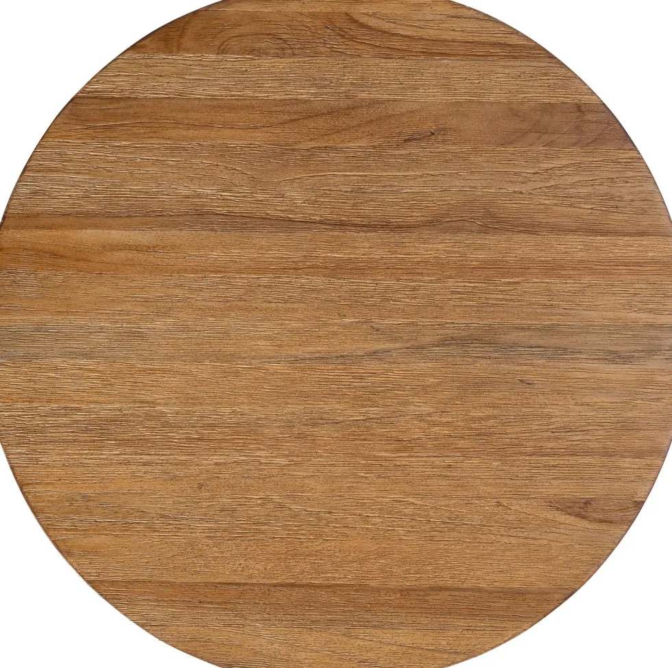 Intratuin bijzettafel Keiss naturel / zwart D 40 H 45 cm