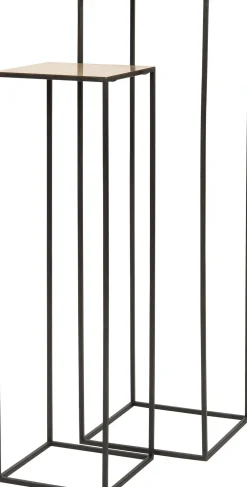 Intratuin bijzettafel Luc zwart 30 x 30 x 100 cm
