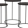 Intratuin bijzettafel Milou zwart D 30 H 47 cm