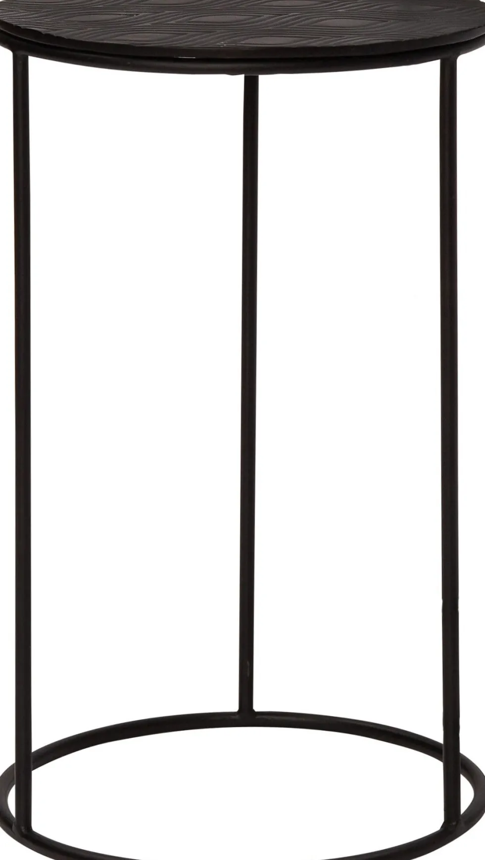 Intratuin bijzettafel Milou zwart D 30 H 47 cm