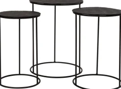 Intratuin bijzettafel Milou zwart D 35 H 50 cm