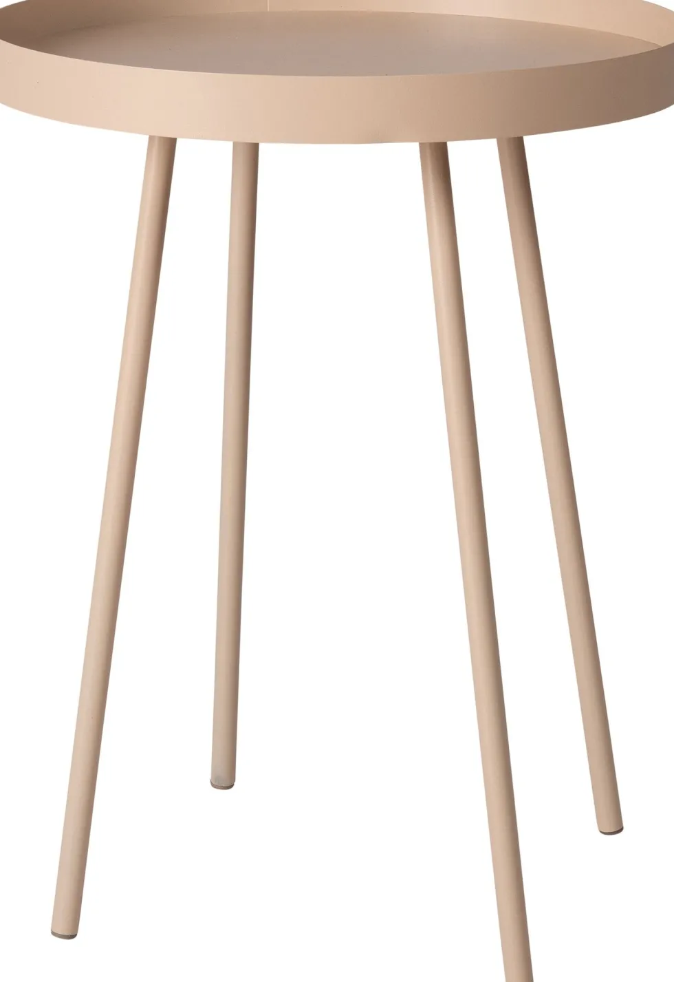 Intratuin bijzettafel Nomi beige D 40 H 52 cm
