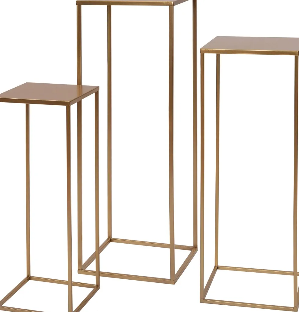 Intratuin bijzettafel Olaf goud 19 x 19 x 50 cm