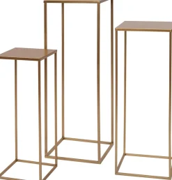 Intratuin bijzettafel Olaf goud 25 x 25 x 70 cm