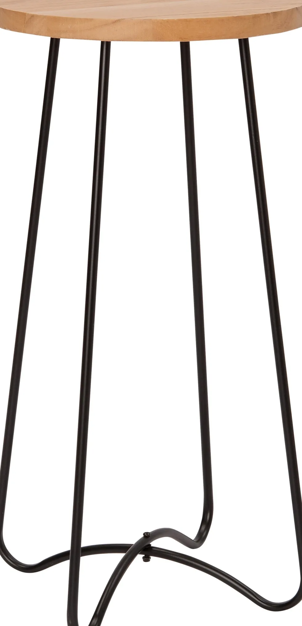 Intratuin bijzettafel Oona zwart / naturel D 35 H 60 cm