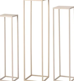 Intratuin bijzettafel Orea beige 25 x 25 x 100 cm