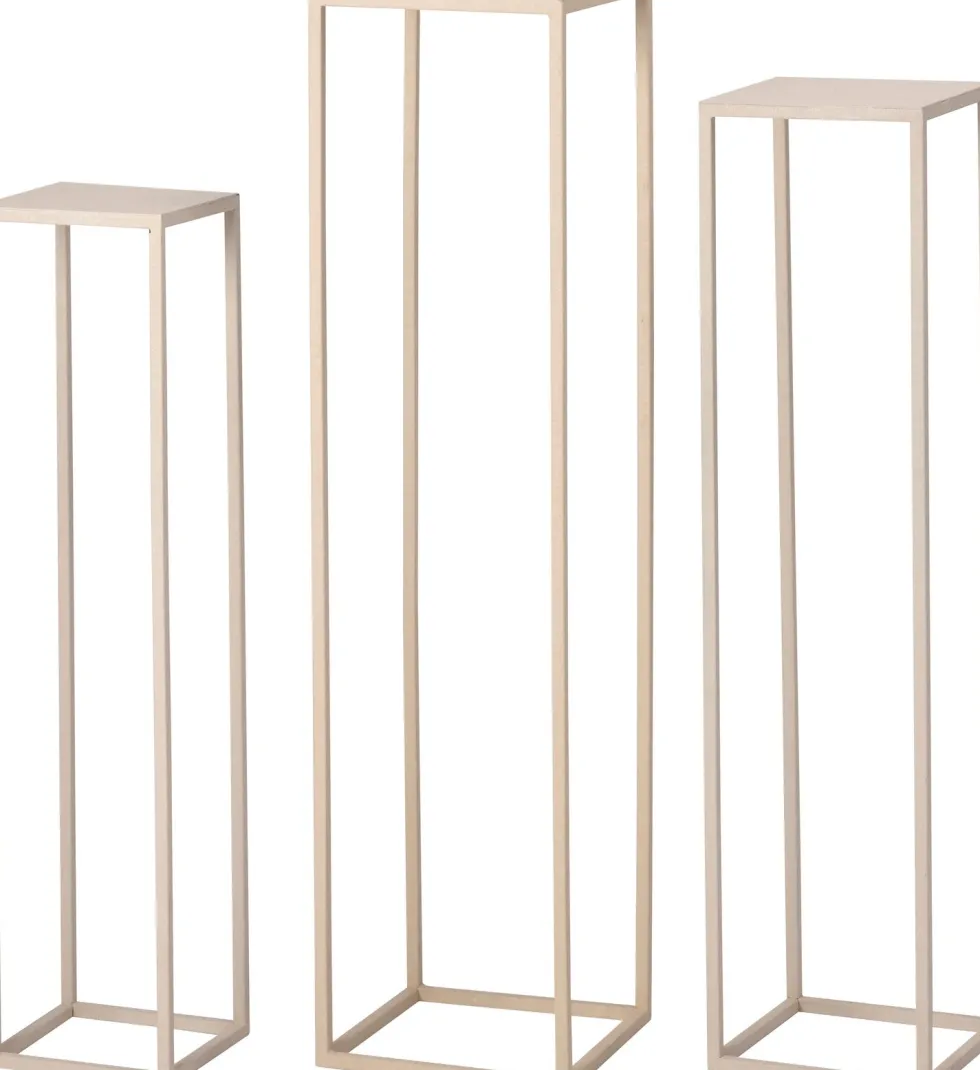 Intratuin bijzettafel Orea beige 22 x 22 x 90 cm
