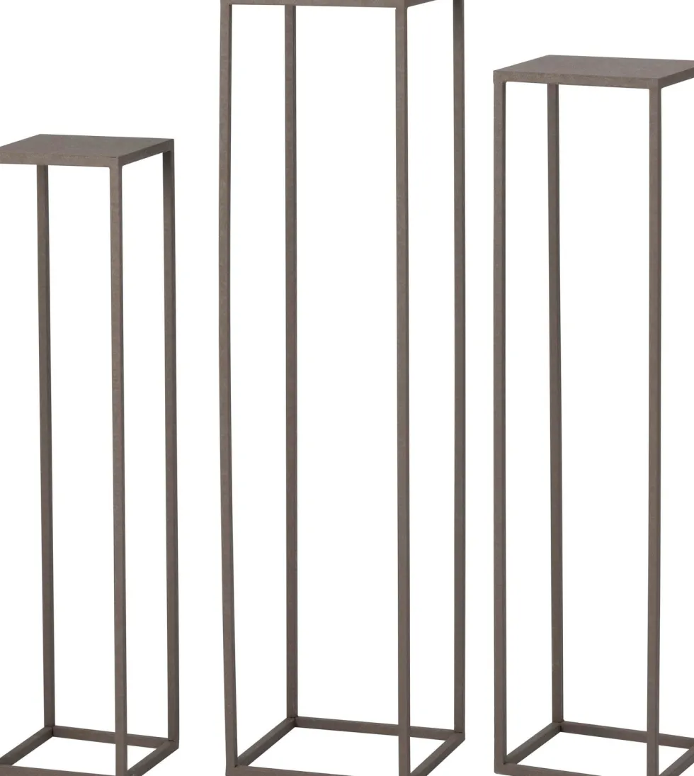 Intratuin bijzettafel Orea taupe 22 x 22 x 90 cm