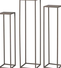 Intratuin bijzettafel Orea taupe 25 x 25 x 100 cm