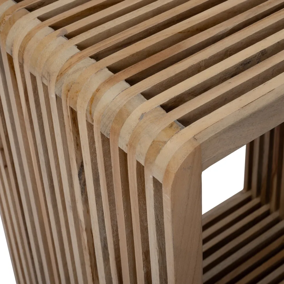 Intratuin bijzettafel Per naturel 40 x 30 x 60 cm