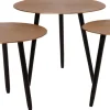 Intratuin bijzettafel Riley goud / zwart D 32 H 30 cm