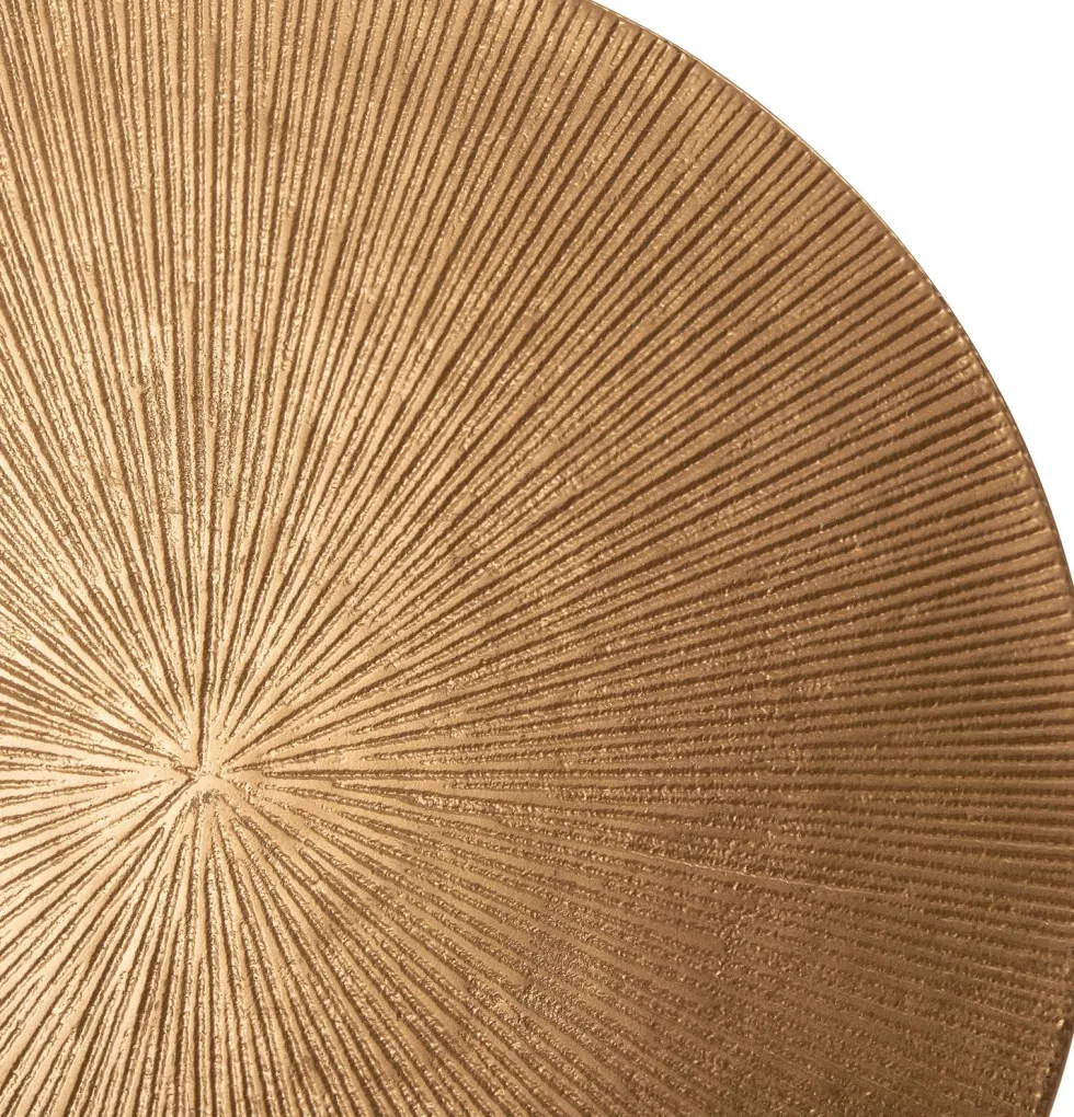 Intratuin bijzettafel Riley goud / zwart D 32 H 30 cm