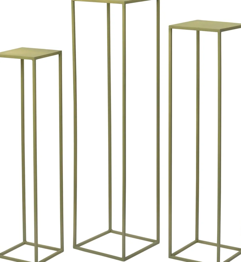 Intratuin bijzettafel Roel groen 22 x 22 x 90 cm