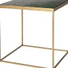 Intratuin bijzettafel Silka groen / goud 45 x 40 x 45 cm