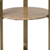 Intratuin bijzettafel Simo goud D 45 H 46 cm