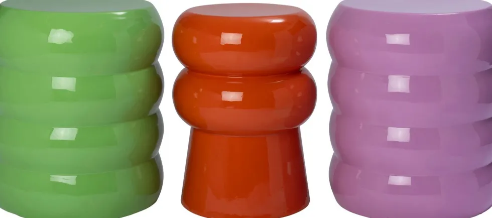 Intratuin bijzettafel Timor paars D 42 H 47 cm